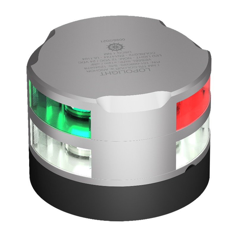 1nm Combined sidelight, silver anodized